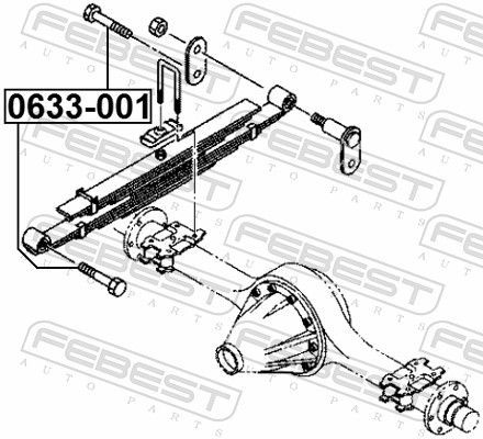 Lingės varžtas FEBEST 0633-001