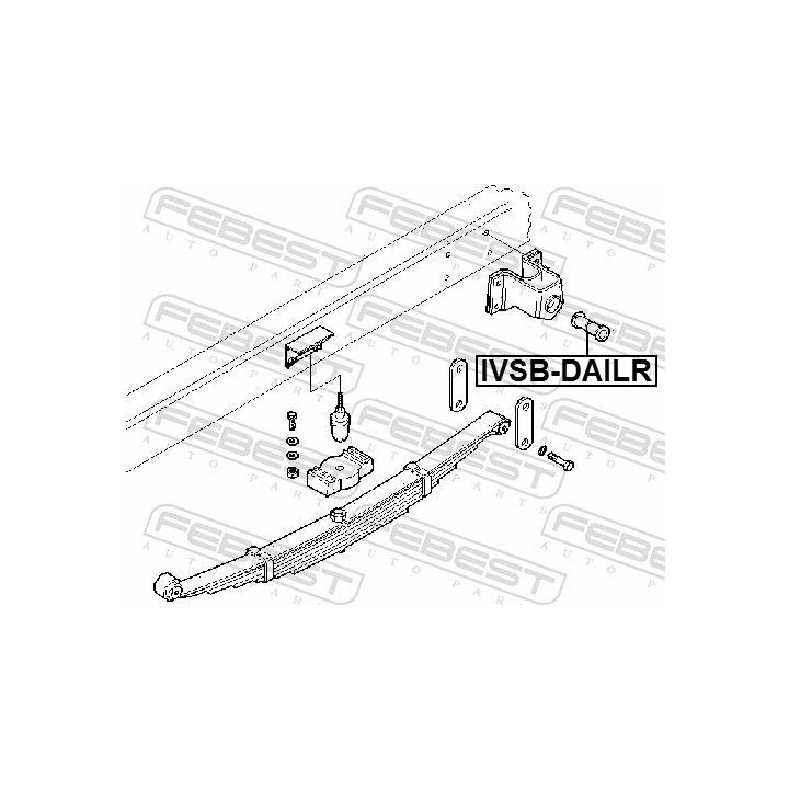 įvorė, lakštinė lingė FEBEST IVSB-DAILR