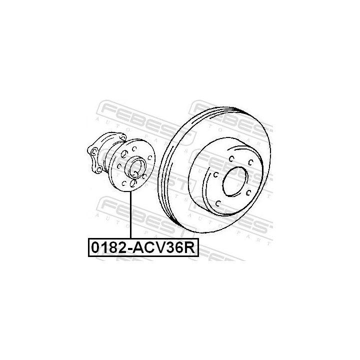 Rato stebulė FEBEST 0182-ACV36R
