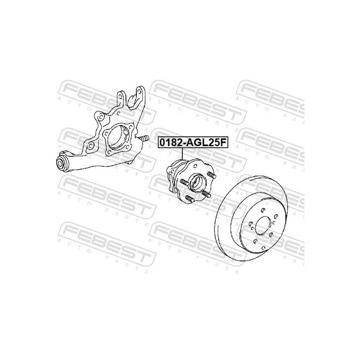 Rato stebulė FEBEST 0182-AGL25F