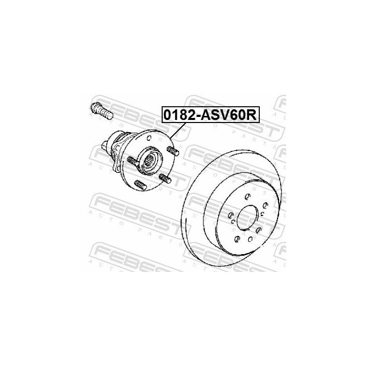 Rato stebulė FEBEST 0182-ASV60R
