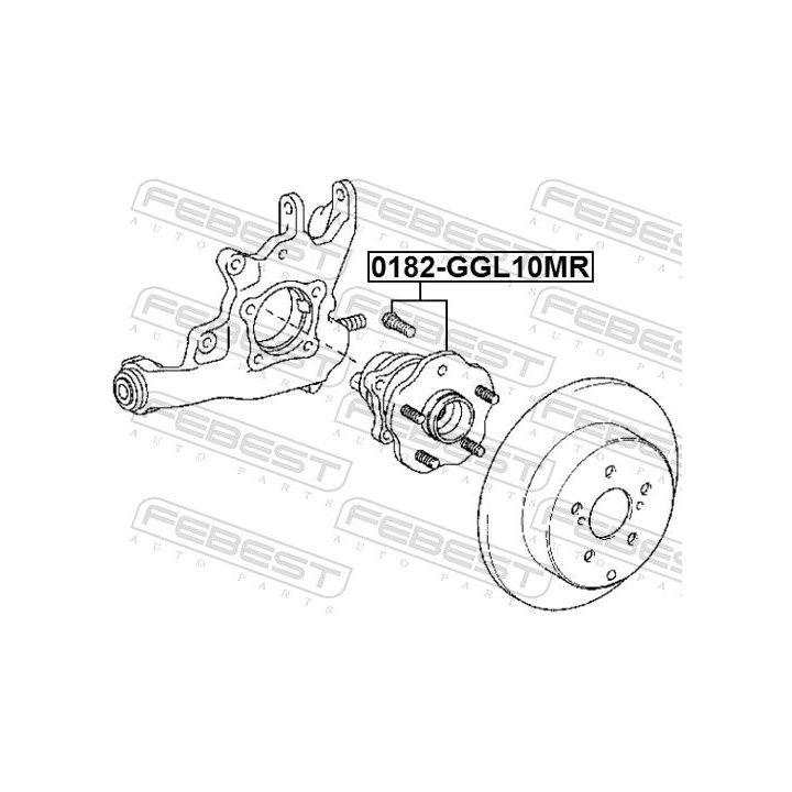 Rato stebulė FEBEST 0182-GGL10MR
