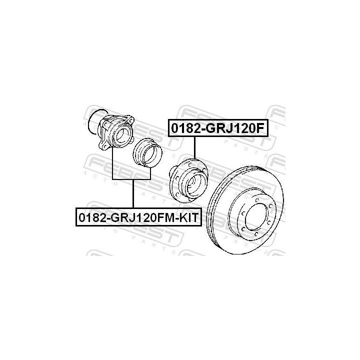 Rato stebulė FEBEST 0182-GRJ120F
