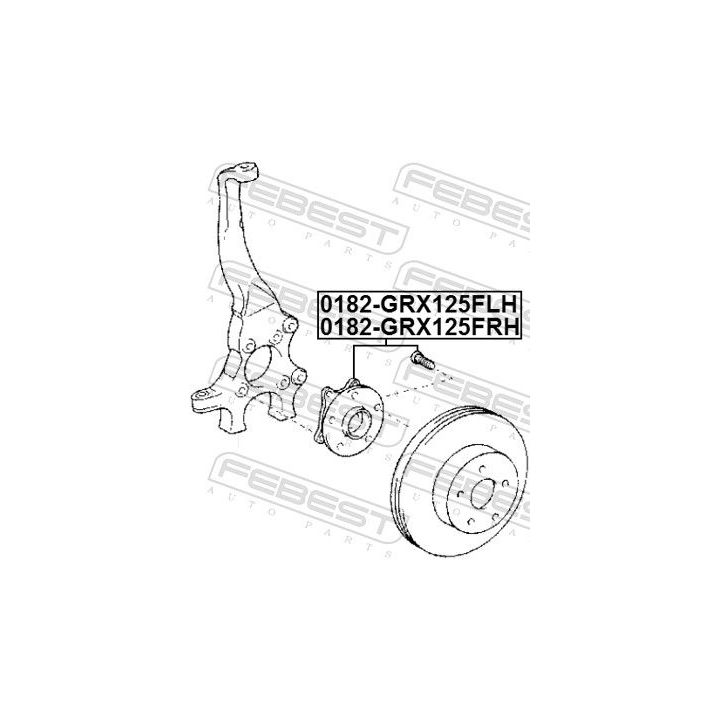 Rato stebulė FEBEST 0182-GRX125FRH