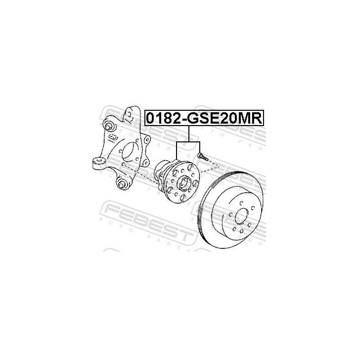 Rato stebulė FEBEST 0182-GSE20MR