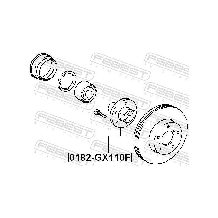 Rato stebulė FEBEST 0182-GX110F