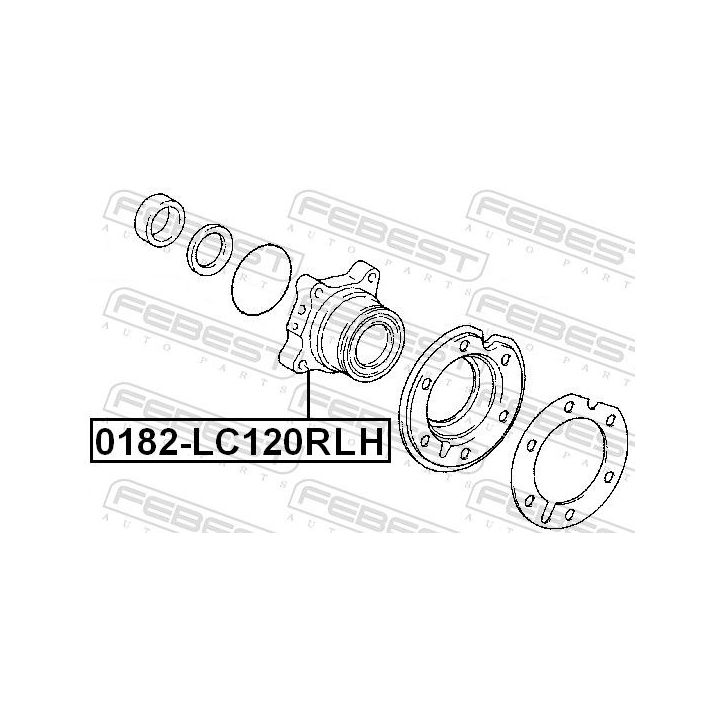 Rato stebulė FEBEST 0182-LC120RLH