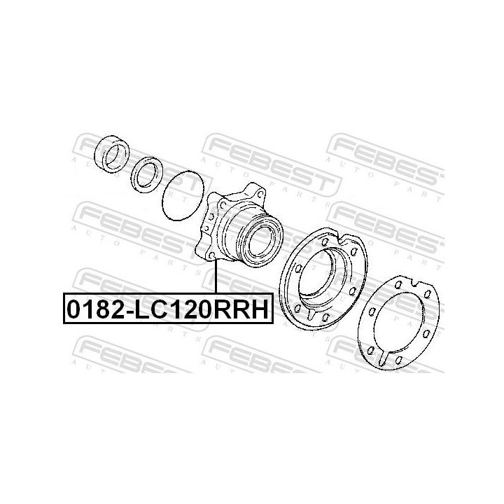 Rato stebulė FEBEST 0182-LC120RRH