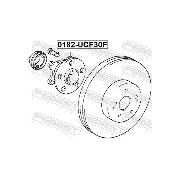 Rato stebulė FEBEST 0182-UCF30F