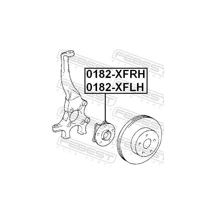 Rato stebulė FEBEST 0182-XFRH