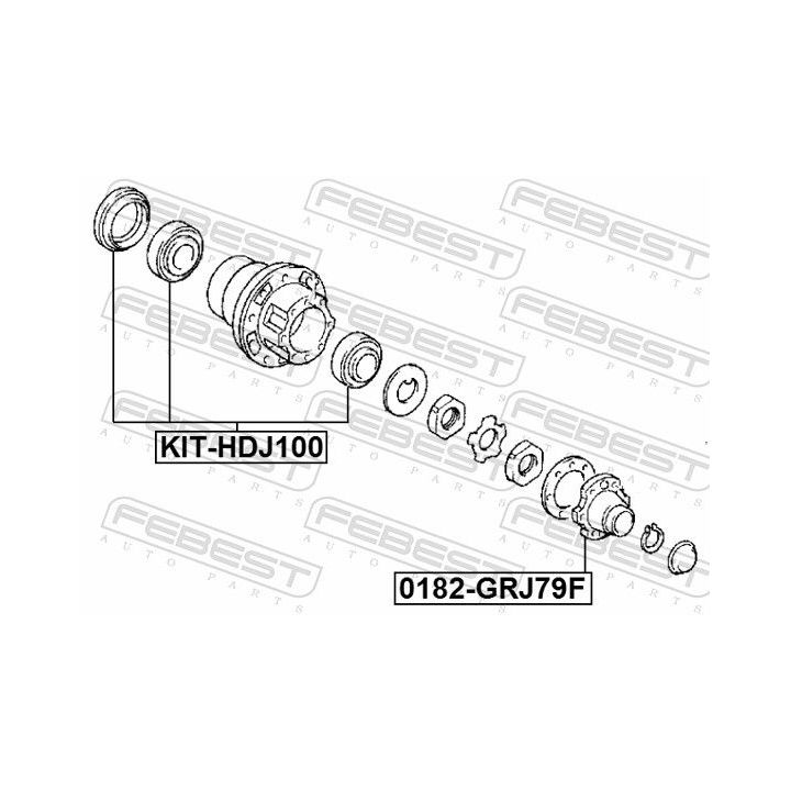 Rato stebulė FEBEST 0182F-GRJ79F