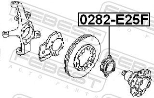 Rato stebulė FEBEST 0282-E25F
