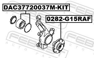 Rato stebulė FEBEST 0282-G15RAF