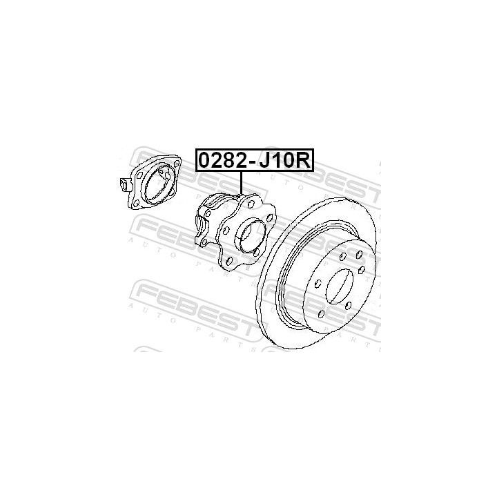 Rato stebulė FEBEST 0282-J10R