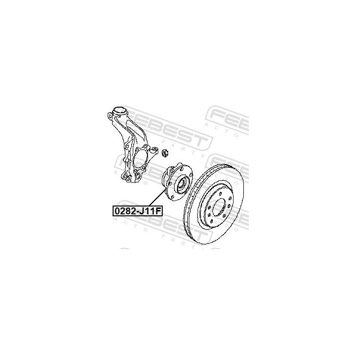 Rato stebulė FEBEST 0282-J11F