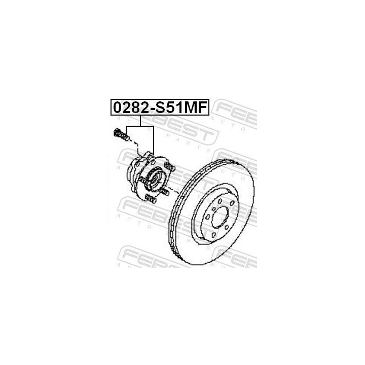 Rato stebulė FEBEST 0282-S51MF