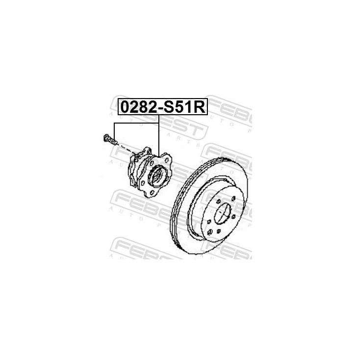 Rato stebulė FEBEST 0282-S51R