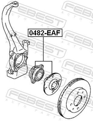 Rato stebulė FEBEST 0482-EAF