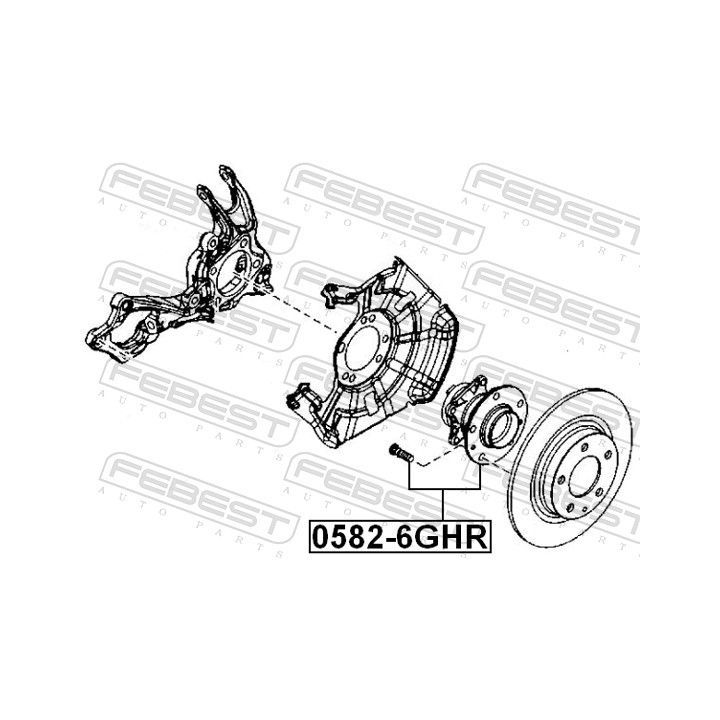 Rato stebulė FEBEST 0582-6GHR