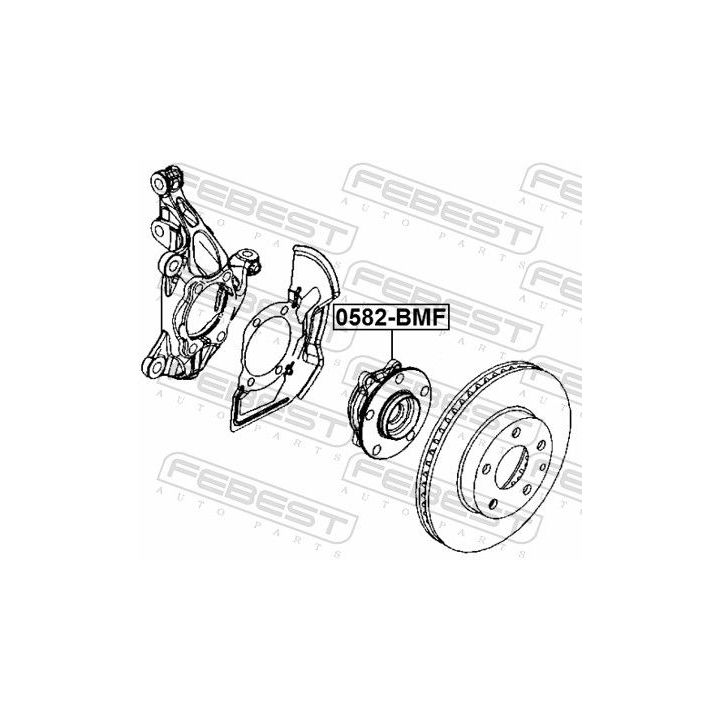 Rato stebulė FEBEST 0582-BMF
