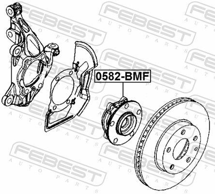 Rato stebulė FEBEST 0582-BMF