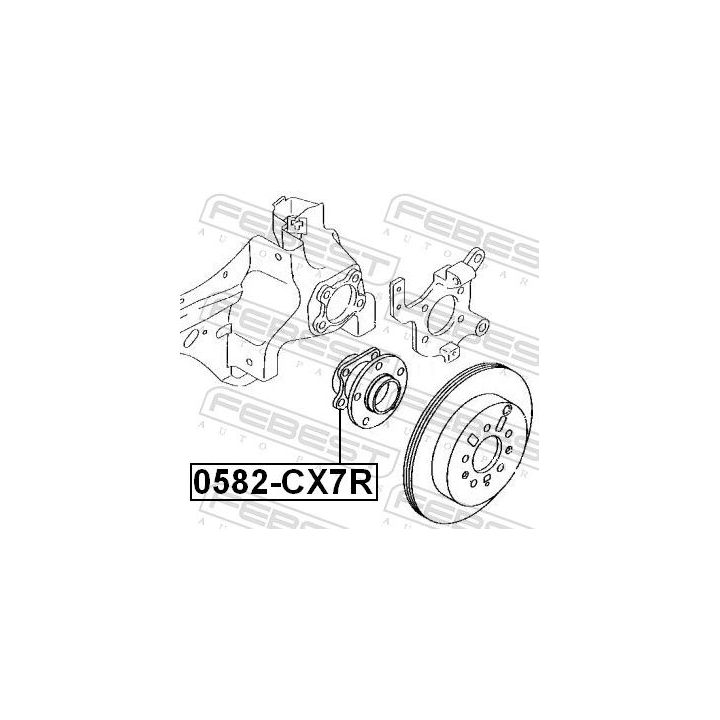 Rato stebulė FEBEST 0582-CX7R