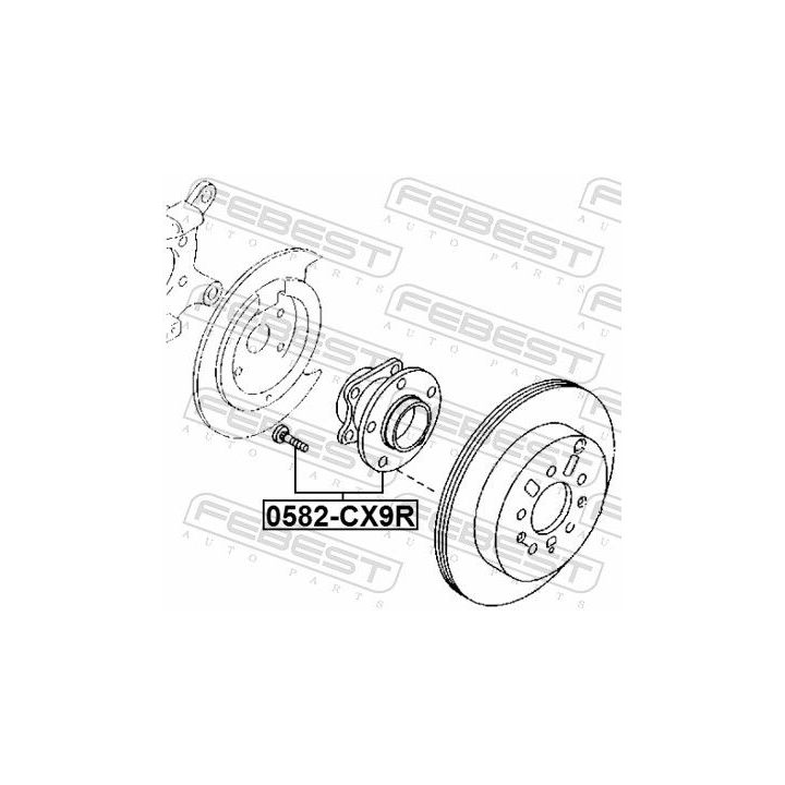 Rato stebulė FEBEST 0582-CX9R