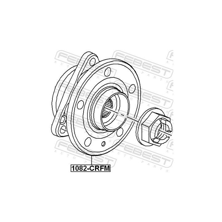 Rato stebulė FEBEST 1082-CRFM