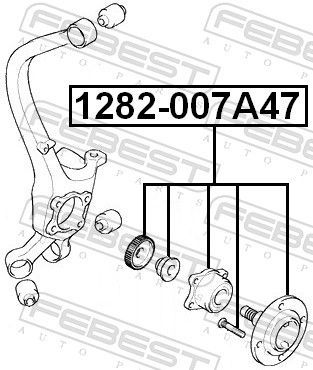 Rato stebulė FEBEST 1282-007A47