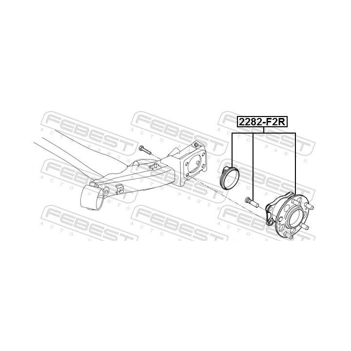 Rato stebulė FEBEST 1282-F2R