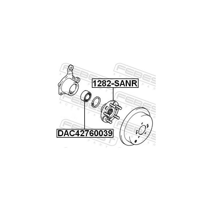 Rato stebulė FEBEST 1282-SANR