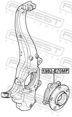 Rato stebulė FEBEST 1982-E70MF