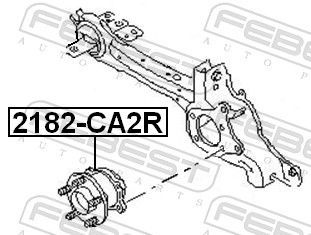 Rato stebulė FEBEST 2182-CA2R