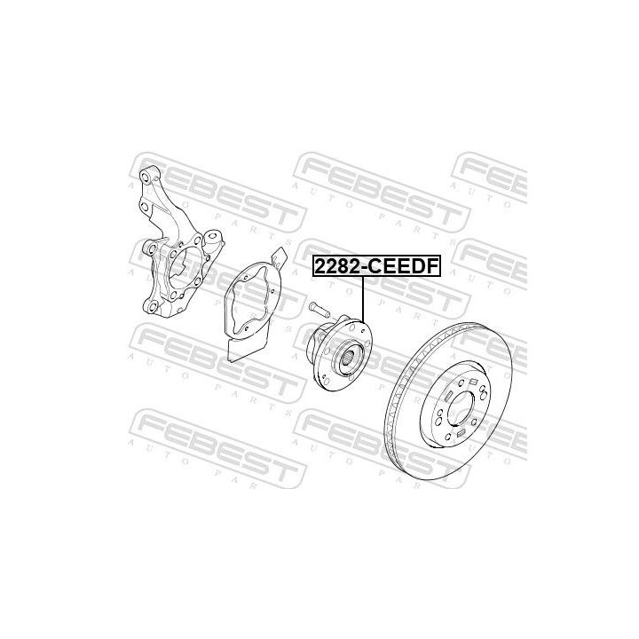 Rato stebulė FEBEST 2282-CEEDF