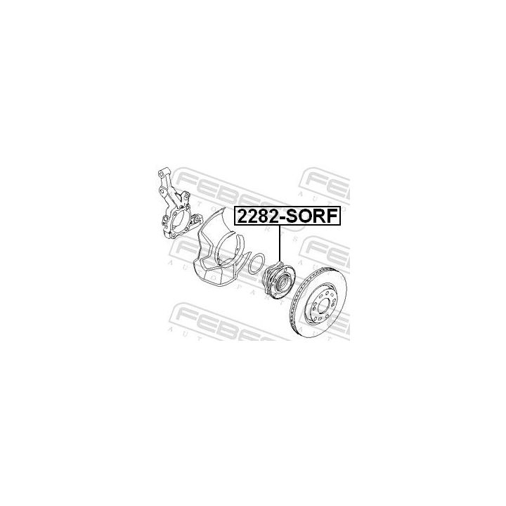 Rato stebulė FEBEST 2282-SORF