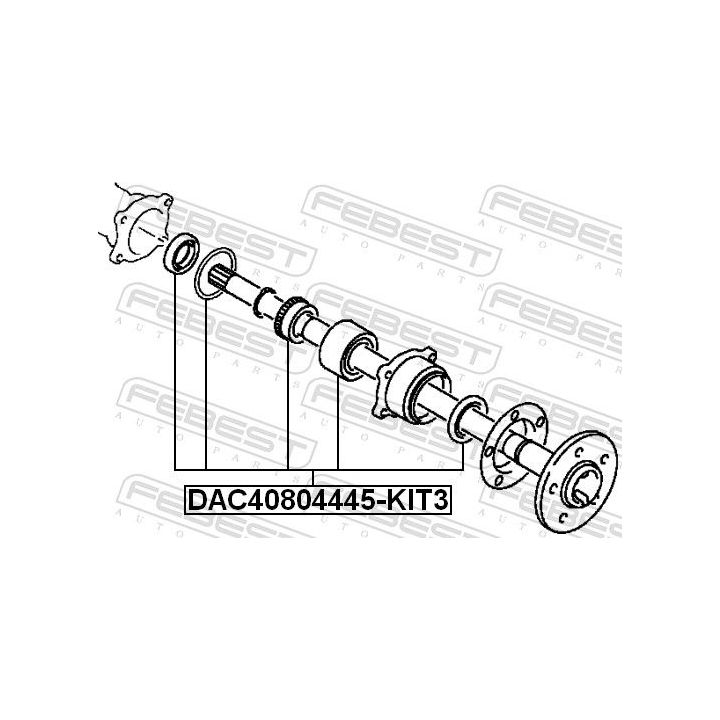 Rato guolio komplektas FEBEST DAC40804445-KIT3