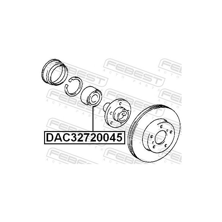 Rato guolis FEBEST DAC32720045