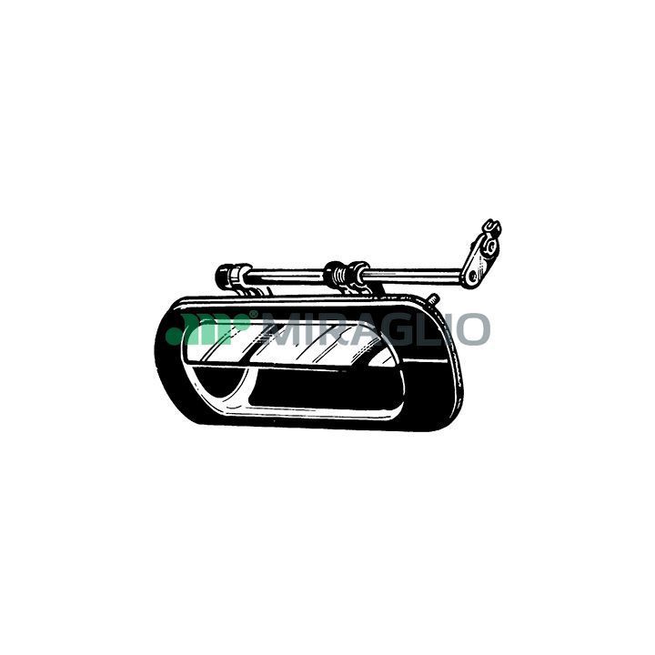 Išorinė durų rankena MIRAGLIO 80/371