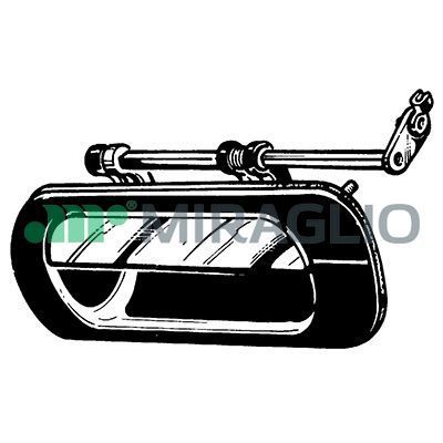 Išorinė durų rankena MIRAGLIO 80/371