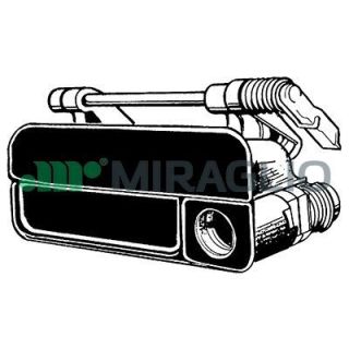 Išorinė durų rankena MIRAGLIO 80/395