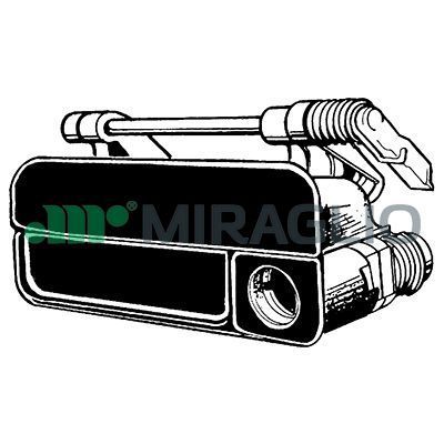 Išorinė durų rankena MIRAGLIO 80/395