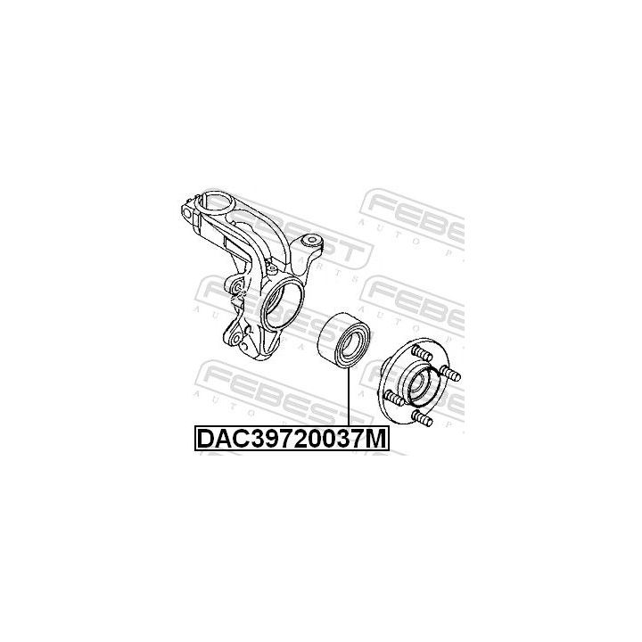 Rato guolis FEBEST DAC39720037M