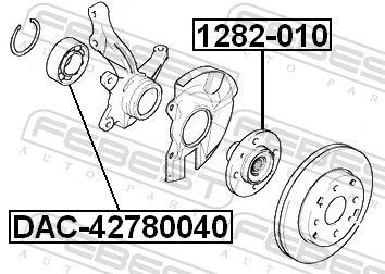 Rato guolis FEBEST DAC42780040