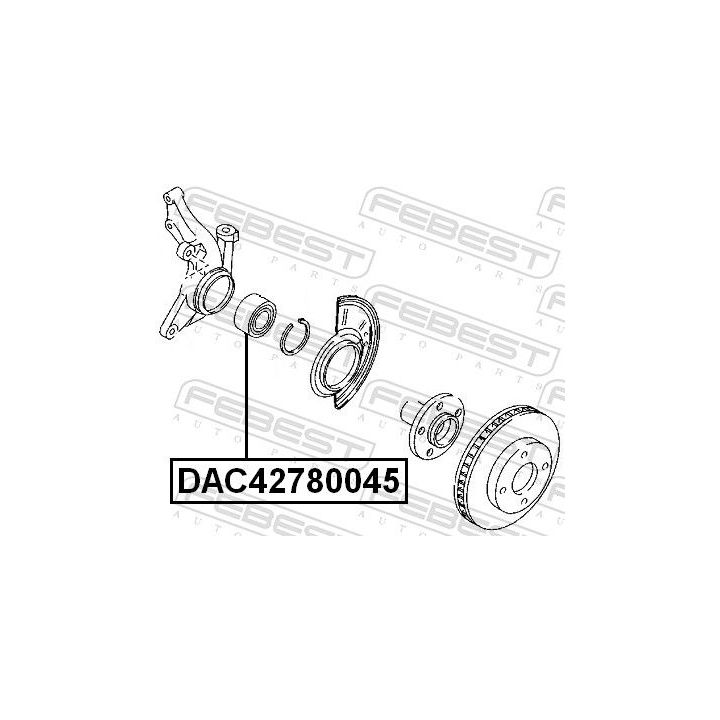 Rato guolis FEBEST DAC42780045