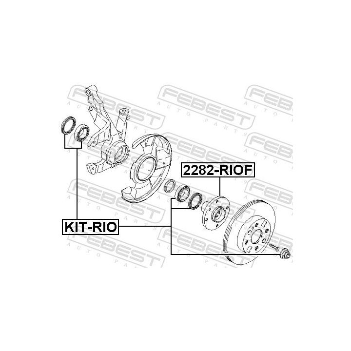 Rato guolis FEBEST KIT-RIO