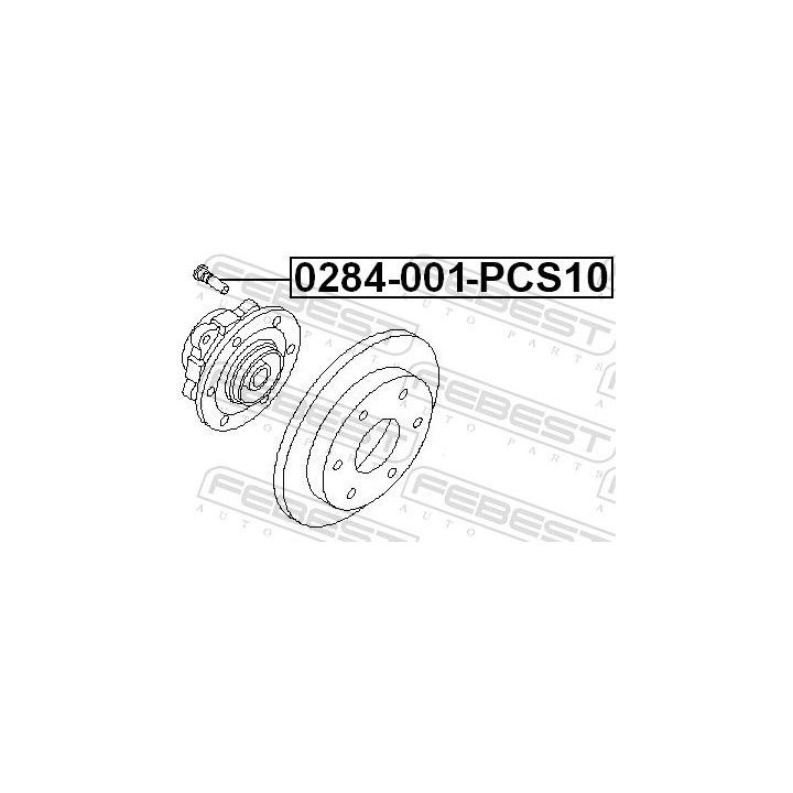 Rato varžtas FEBEST 0284-001-PCS10