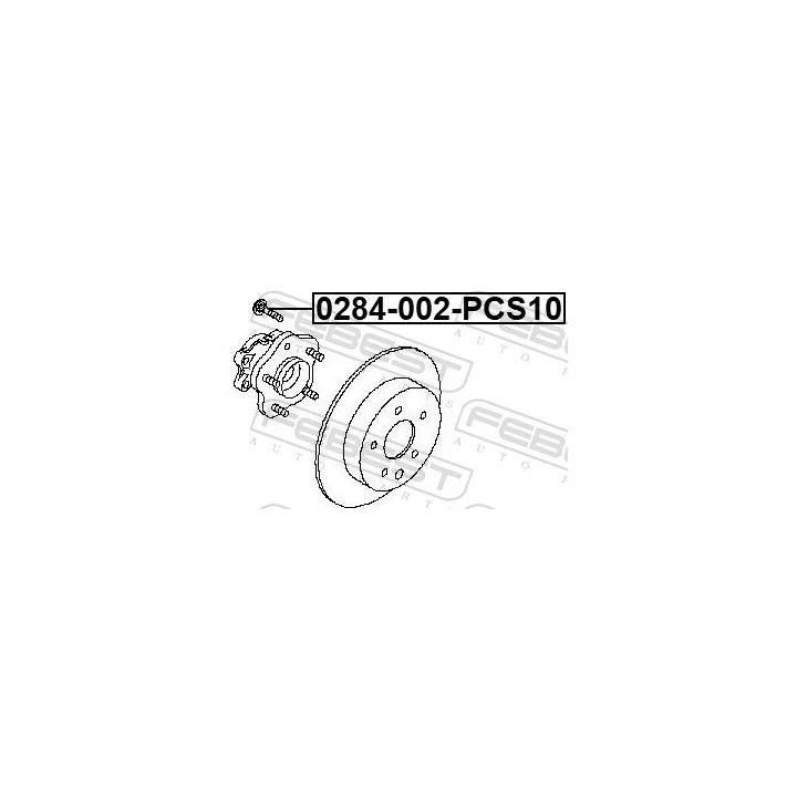 Rato varžtas FEBEST 0284-002-PCS10