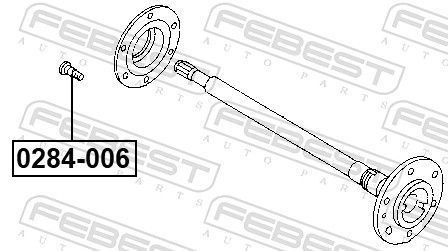 Rato varžtas FEBEST 0284-006