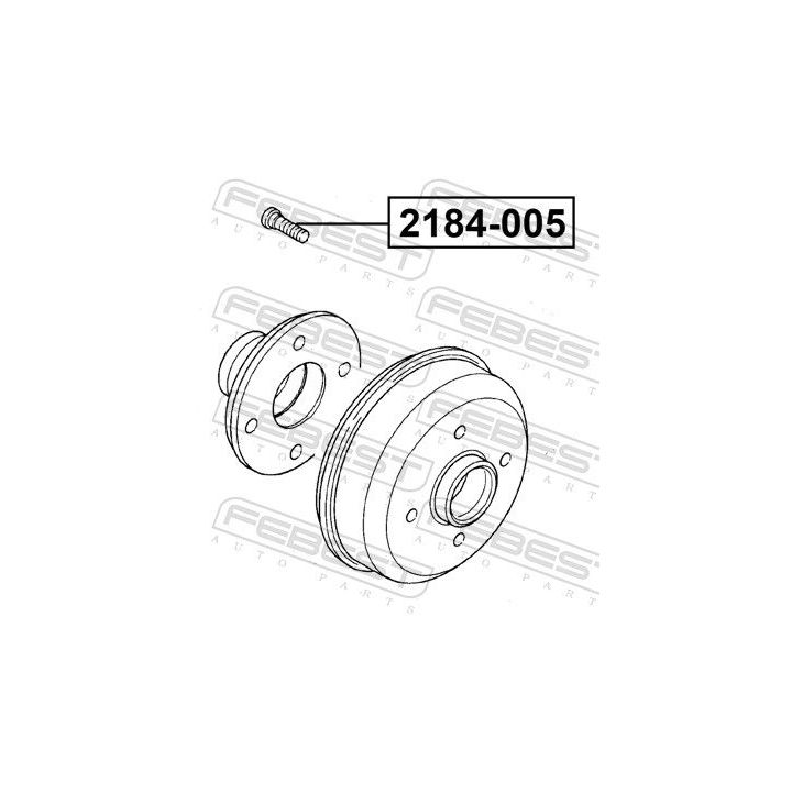 Rato varžtas FEBEST 2184-005