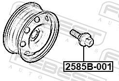 Rato varžtas FEBEST 2585B-001